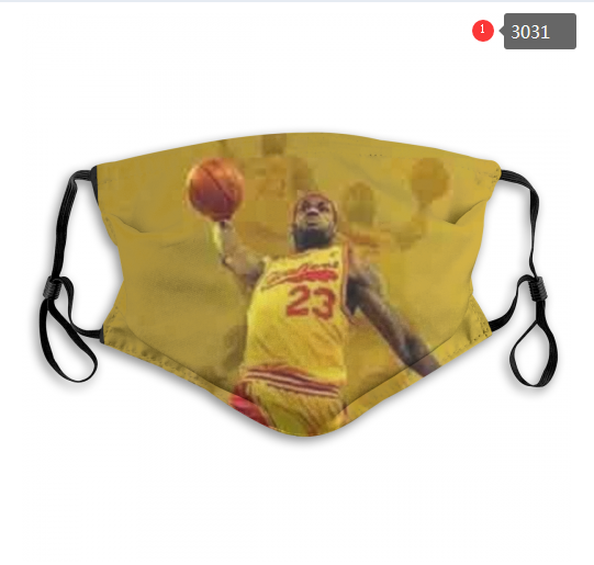 NBA Los Angeles Lakers #34 Dust mask with filter->nba dust mask->Sports Accessory
